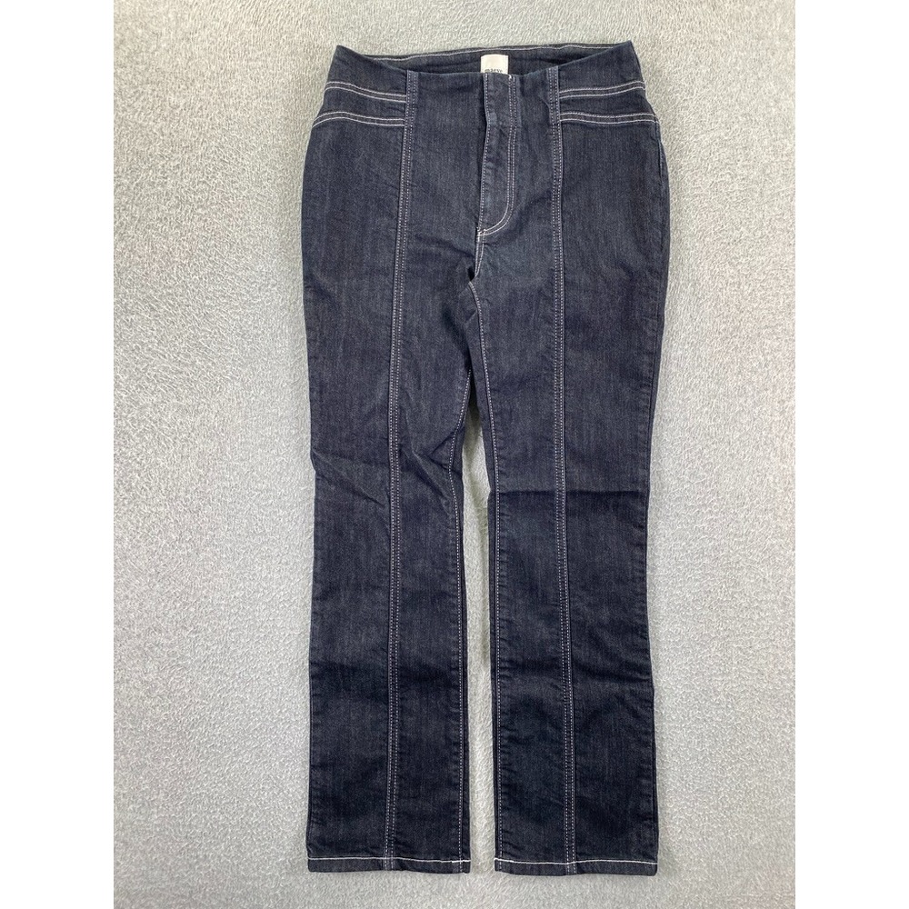 Anthropologie Maeve Women's 27 Indigo Clean Seamed Mid Rise Bootcut Jeans